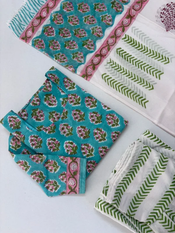 CMD001-TORQUISE COTTON SET