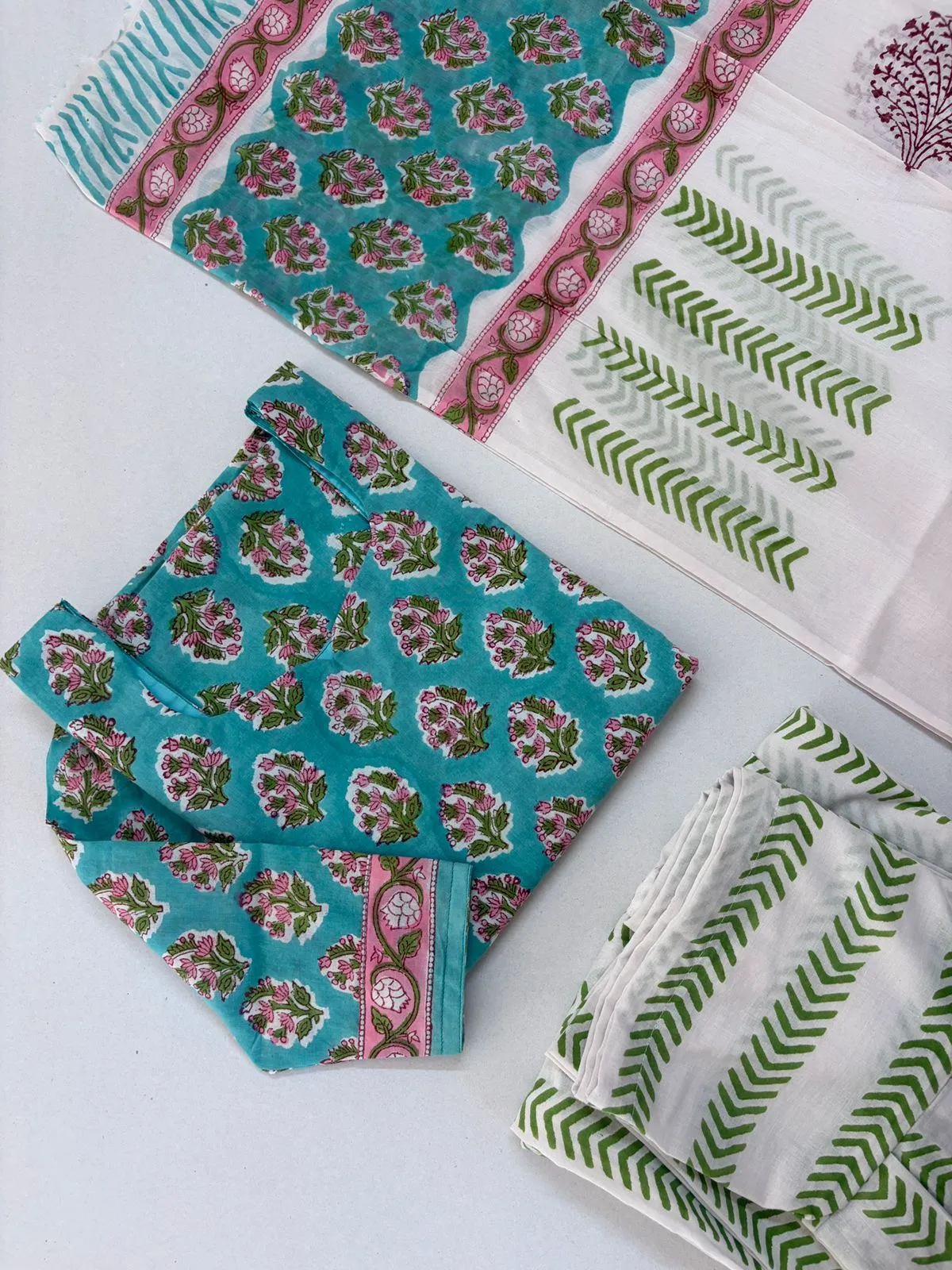 CMD001-TORQUISE COTTON SET