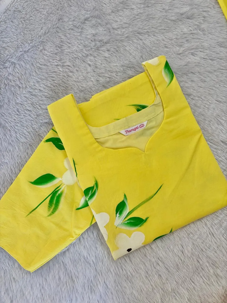 CMD-004-LEMON YELLOW HAND PAINTED