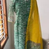 KDC-030 DARK GREEN WITH MUSTARD KOTA SUIT