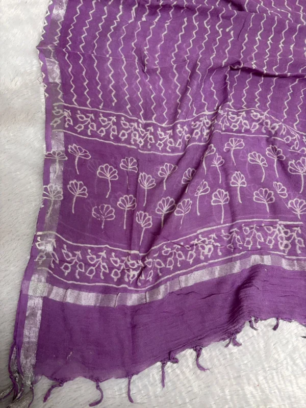 LN-010 MAUVE LINEN COTTON SUITS