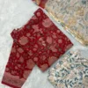 KDC-024 RED FLORAL KOTA SUIT