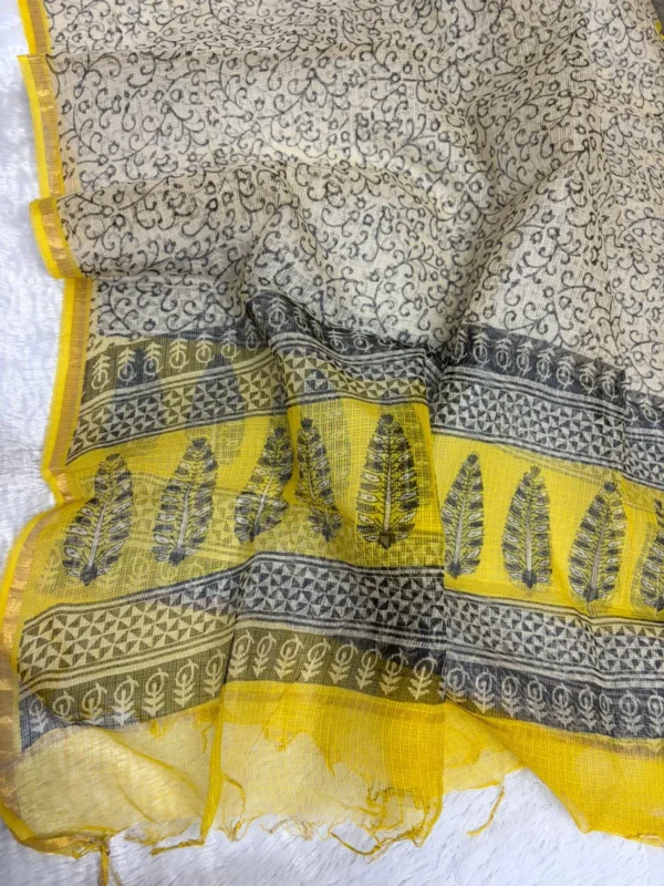 KDC-025 YELLOW AJRAKH KOTA SUIT