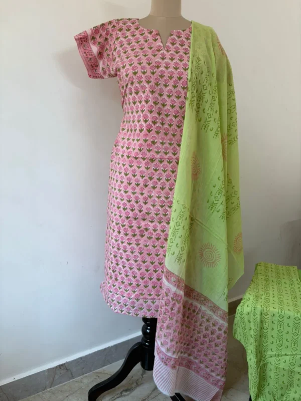 CMD-004 BabyPink Flower Cotton Set