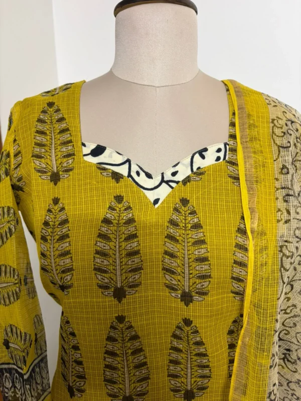 KDC-025 YELLOW AJRAKH KOTA SUIT