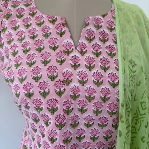 CMD-004 BabyPink Flower Cotton Set