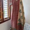 CHS-005 maroon flower chanderi silk suits 2 CHS - 006 maroon flower chanderi silk suits