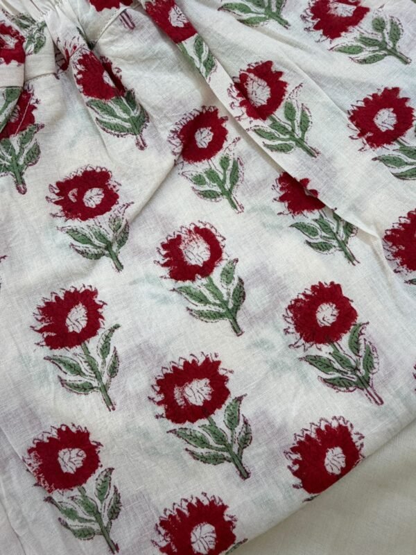 LN-011 YELLOW FLORAL LINEN COTTON SUITS