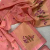 LJAM- 001 Pink linen jamdhani suit