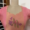LJAM- 001 Pink linen jamdhani suit