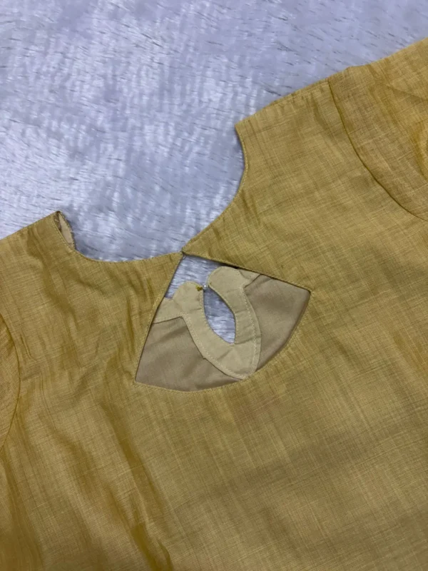 LJAM - 002 golden linen jamdhani suit