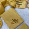 LJAM - 002 golden linen jamdhani suit