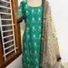 MAHE - 001 kacha mango Maheshwari silk suits