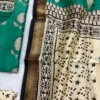 MAHE - 001 kacha mango Maheshwari silk suits