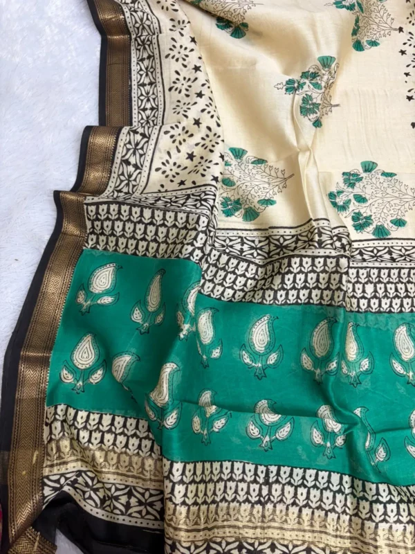 MAHE - 001 kacha mango Maheshwari silk suits