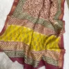 MAHE-002 yellow with pink Maheshwari silk suits