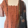 KDC-011 Coffee Brown Shibori Kota Suit
