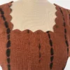 KDC-011 Coffee Brown Shibori Kota Suit